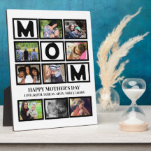 Elégant Custom Happy Mothers Day 9 Photo Collage