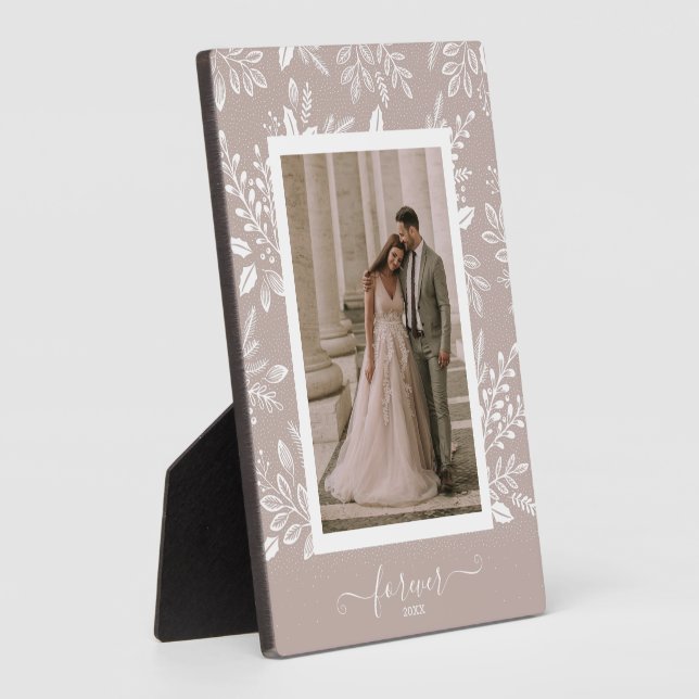 Plaque Photo Elégant mariage photo sans cadre Easel (Côté)