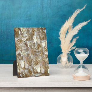 Plaque Photo Élégant Rose floral Motif pétal