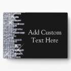 Élégante Glitterie Noir/Argent Glamour