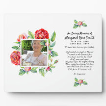 Élégante photo Mémorial Célébration des Roses de l