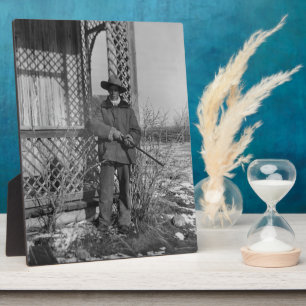 Plaque Photo Éleveur et cow-boy canadien hors-la-loi de l'Ouest