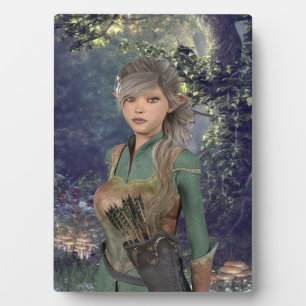 Plaque Photo Elf Maiden dans les bois