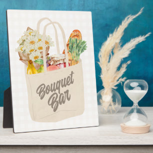 Plaque Photo Elle est hors du marché Fête des mariées Bouquet B