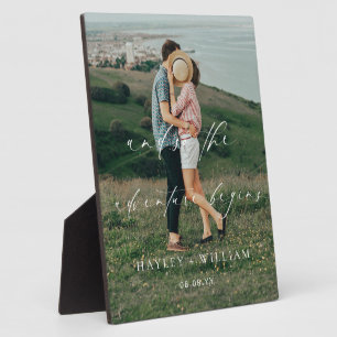 Plaque Photo Ellesmere Et Ainsi Commence L'Aventure Mariage