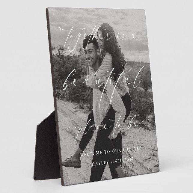 Plaque Photo Ellesmere Together Est Un Beau Endroit Bienvenue (Côté)