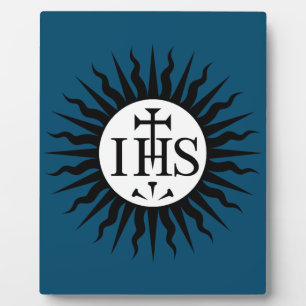 Plaque Photo Emblème du monogramme de la Compagnie de Jésus