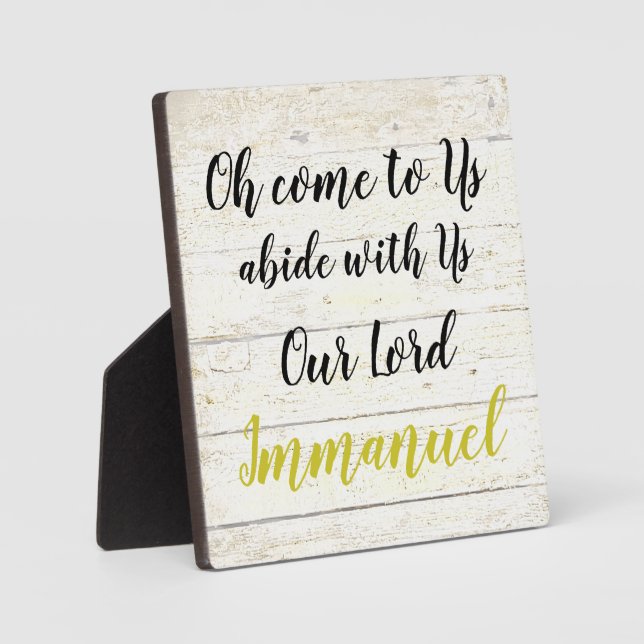 Plaque Photo Emmanuel (Recto)