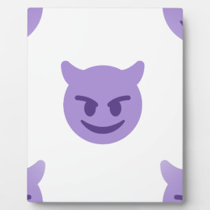 Plaque Photo emoji diable