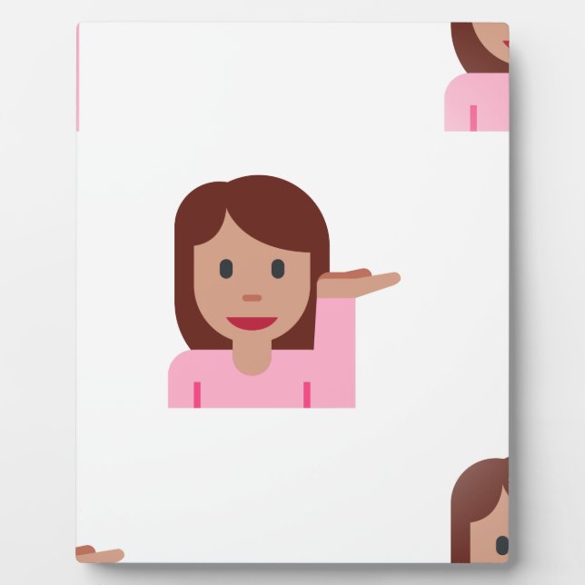 Plaque Photo emoji femme (Devant)