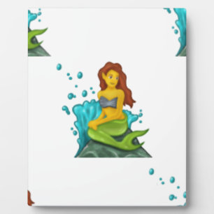 Plaque Photo emoji mermaid