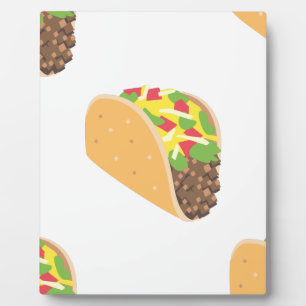 Plaque Photo emoji taco