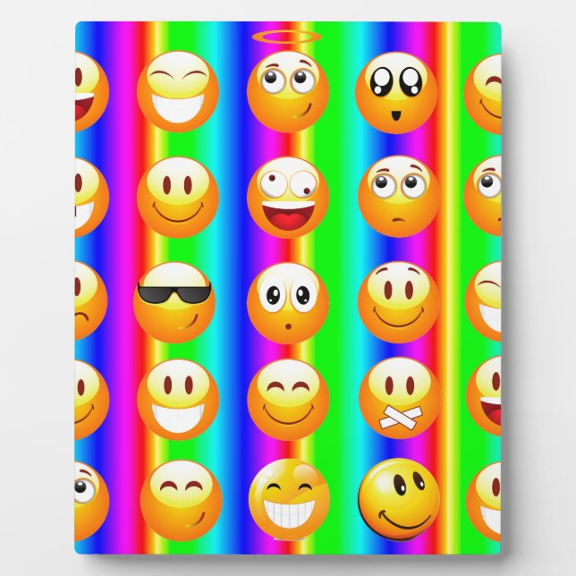 Plaque Photo émotion arc-en-ciel (Devant)