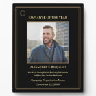 Employé De L'Année Photo Gold Custom Awards