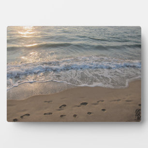 Plaque Photo Empreintes dans le Sable