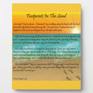 Plaque Photo Empreintes dans le sable