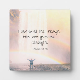 Plaque Photo Encouragement Bible Verse Citation Cascade