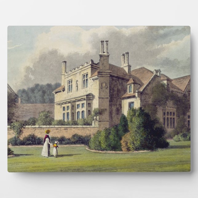 Plaque Photo Endsleigh, from Ackermann's Repository of Arts, (Devant)