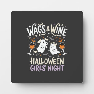 Plaque Photo Équipe de chien Halloween Boo