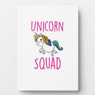 Plaque Photo Équipe de licorne T-Shirt de fête de licorne migno