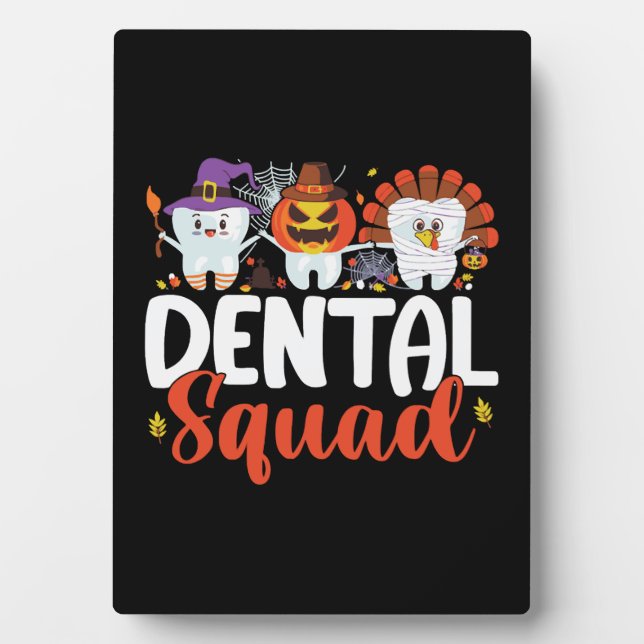 Plaque Photo Escouade dentaire Dentiste dentaire Thanksgiving H (Devant)
