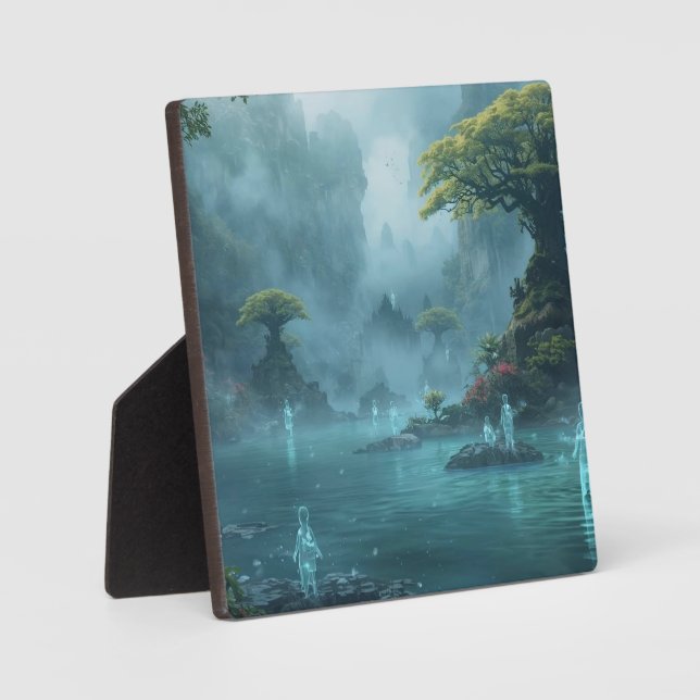 Plaque Photo Esprits au bord des eaux calmes (Recto)