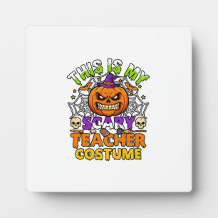 Plaque Photo Est Costume d'enseignant effrayant Haloween Sorciè