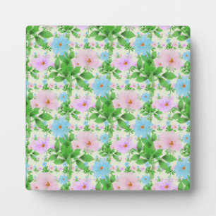 Plaque Photo Esthétique de motif floral pastel   Aquarelle
