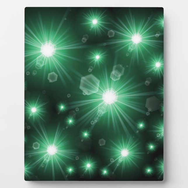 Plaque Photo étoiles vertes (Devant)