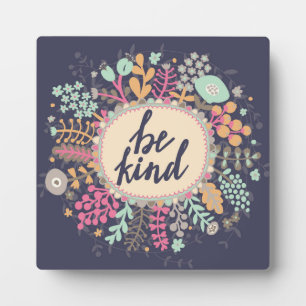 Plaque Photo Être gentil