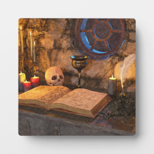 Plaque Photo Étude de sorcier de fantasy médiéval
