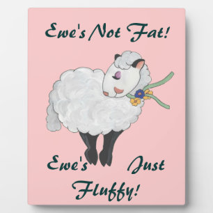 Plaque Photo Ewe's Fluffy, Ewe's Fluffy !