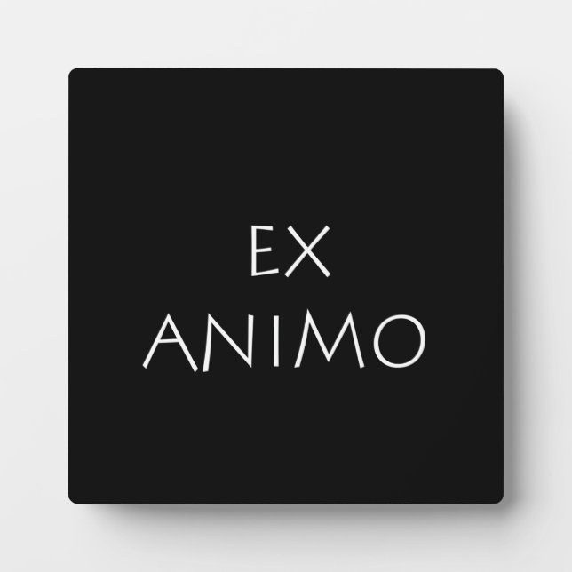 Plaque Photo Ex animo (Devant)