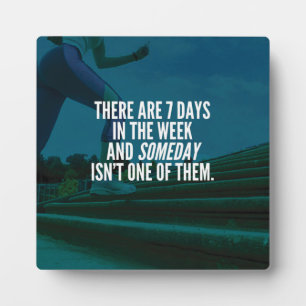 Plaque Photo Exécution de l'exercice Motivational Words