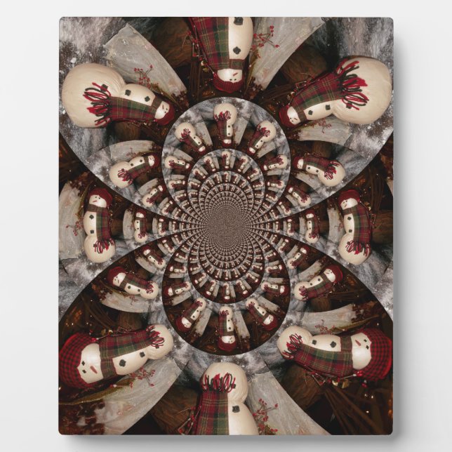 Plaque Photo Extraordinaire Snowman (Devant)