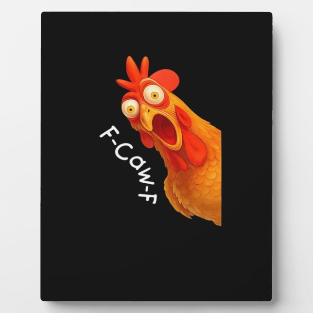 Plaque Photo F-Caw-F Chicken Essential Minimal Clean (Devant)