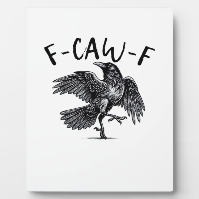 Plaque Photo F Caw F Crow Retro Classic Style (Devant)