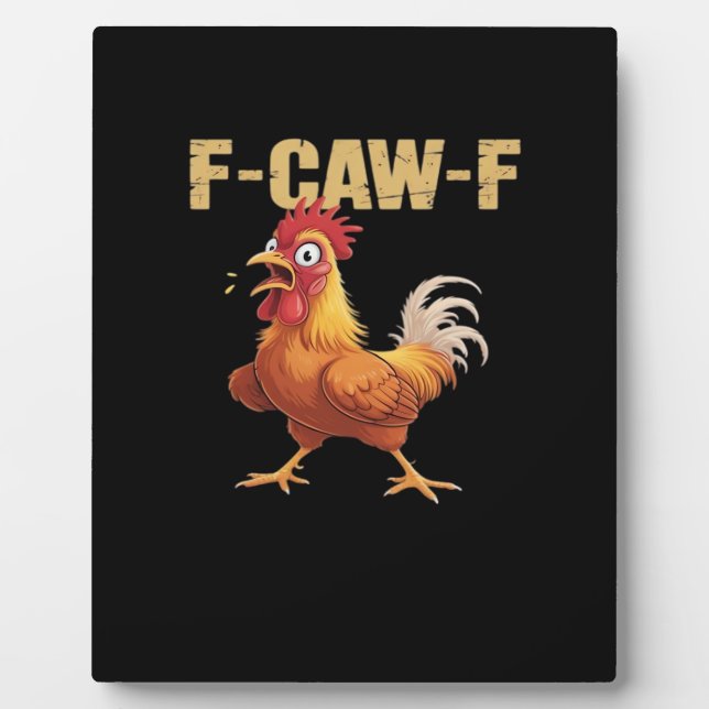 Plaque Photo F-Caw-F Poulet Classique Style Basique (Devant)