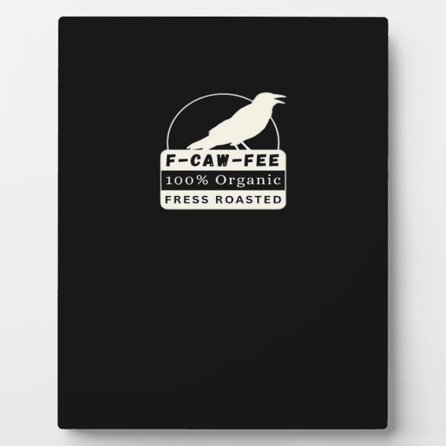 Plaque Photo F-Caw-Fee Organic Style Classic (Devant)