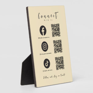 Plaque Photo Facebook Instagram Tiktok QR Code tendance Super