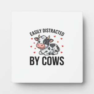 Plaque Photo Facilement distrait par les vaches Graphique de va