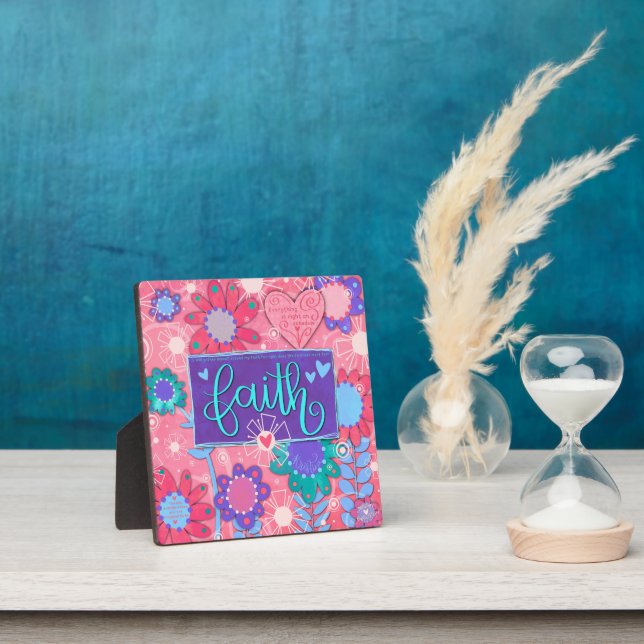 Plaque Photo Faith Rose Inspiration Florale Plutôt (Insitu)