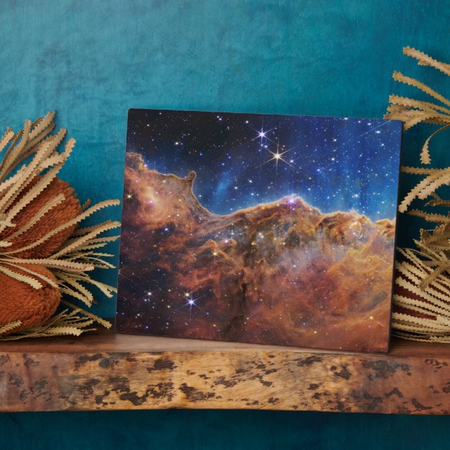 Plaque Photo Falaises cosmiques Carina Nebula Space Webb Telesc (Côté)