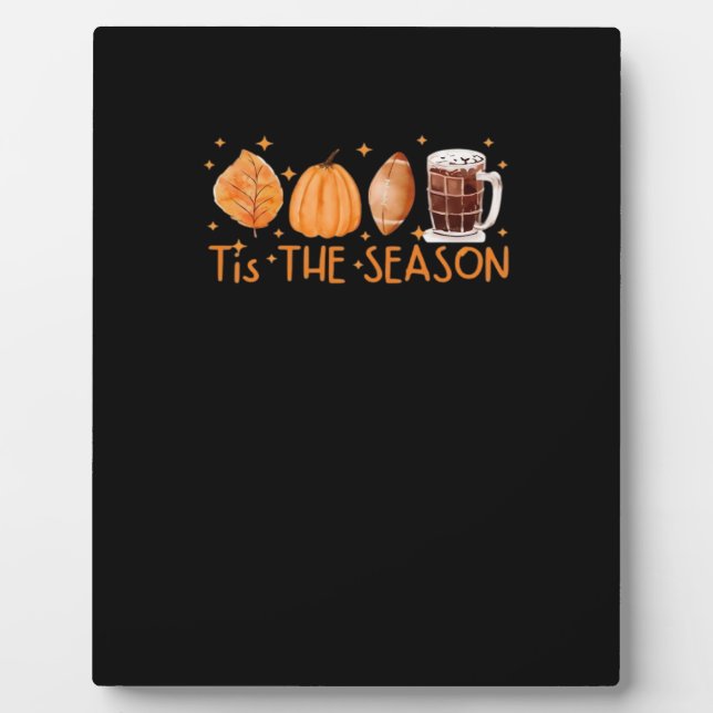 Plaque Photo Fall Coffee Cute Lover Halloween Citrouille Latte  (Devant)