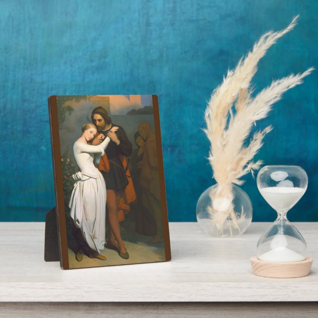 Plaque Photo Faust & Marguerite Dans le jardin par A. Scheffer (Côté)