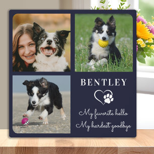 Plaque Photo Favori Hello Custom Pet Dog Memorial 3 Photo