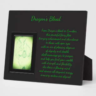 Plaque Photo Fée de cristal de sang du dragon