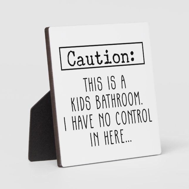 Plaque Photo Ferme Funny Caution Enseigne de la salle de bain p (Recto)