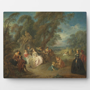 Plaque Photo Fête Champêtre, c. 1730 (huile sur toile)