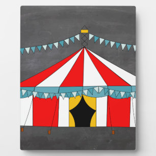 Plaque Photo Fête de cirque et cadeaux de tente